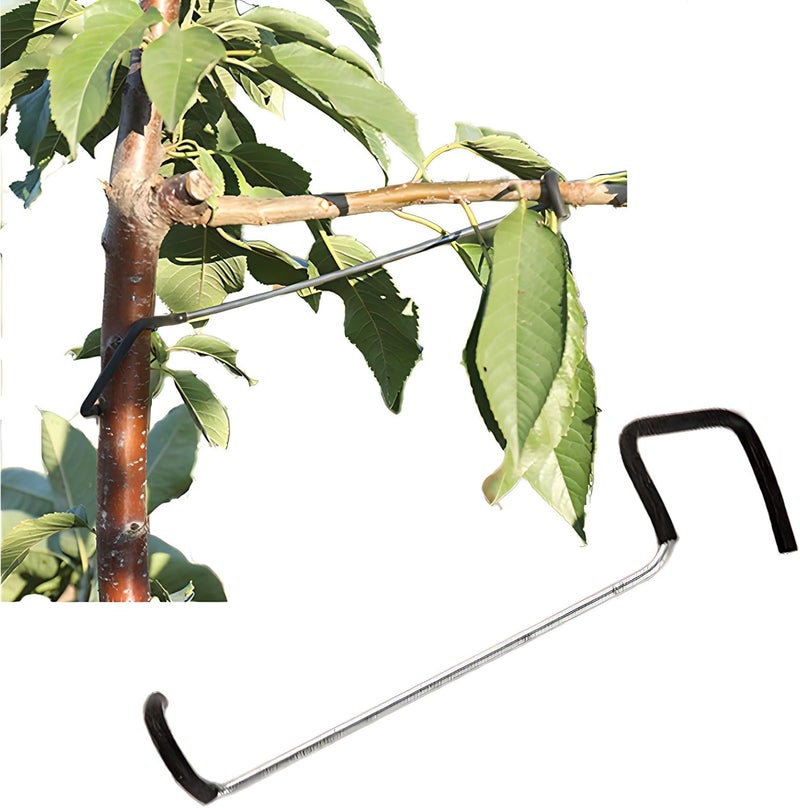 WLSANX Fruit Tree Limb Spreader 20pcs,10inch Branch Puller,New Fruit Branch Spreader Plastic Hose Wrapped Iron Wire Don't Damage Branches,Tree Open Angle Pull Branch Bending Tool (26T) - Image 1